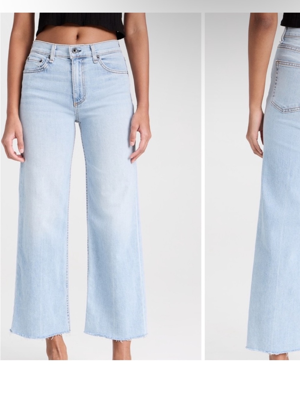 ASKK NY Wide Leg Jeans - Light Blue